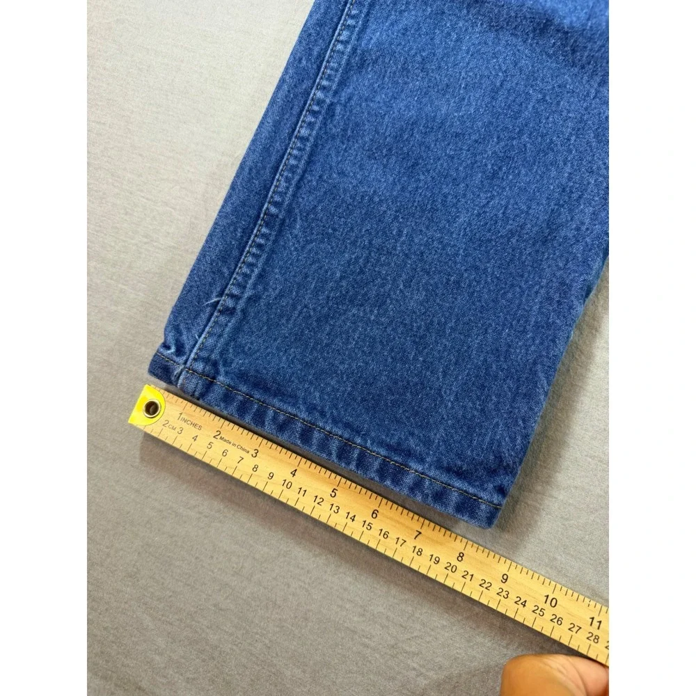 Wrangler Jeans Mens 37x34 Blue Excellent Cowboy Cut 13MWZPW Straight Leg Denim